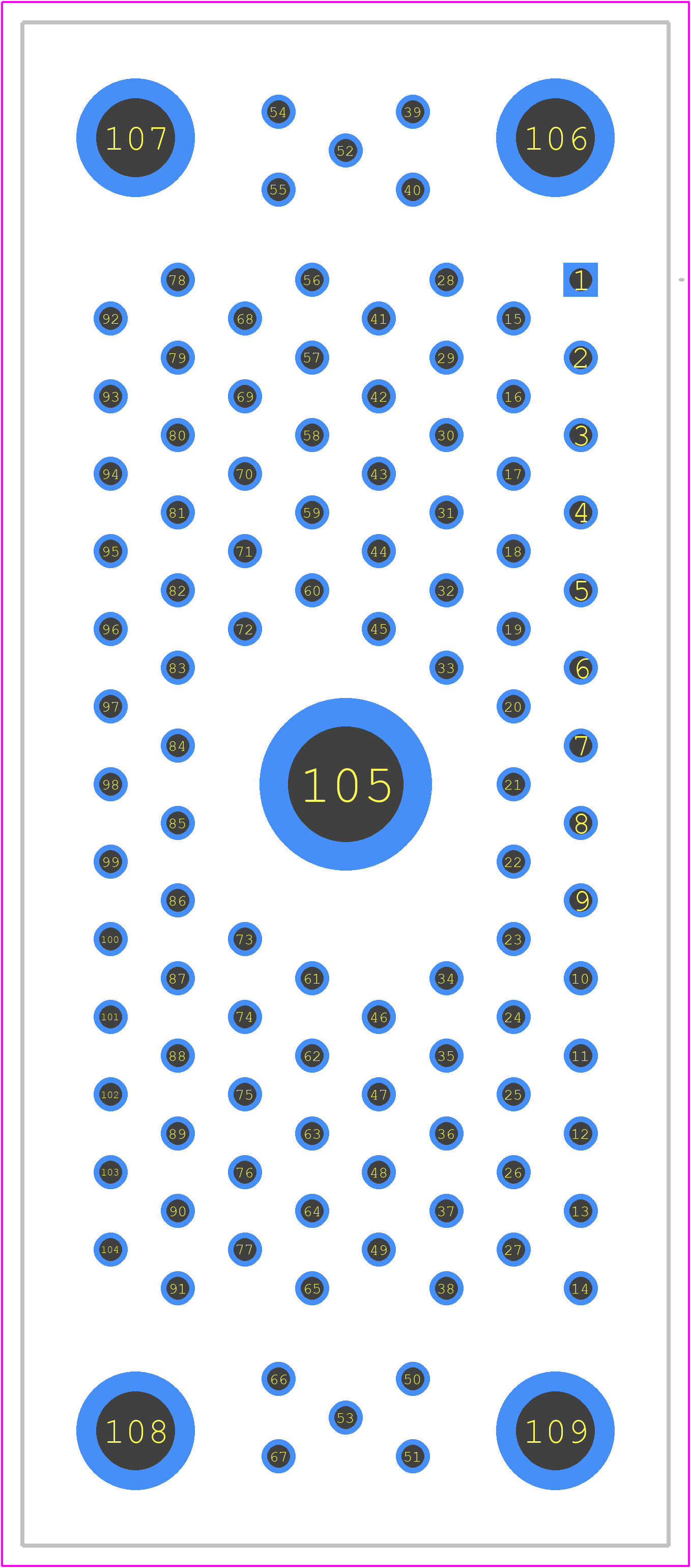 205720-9 - TE Connectivity PCB footprint - Other - Other - 205720-9-1