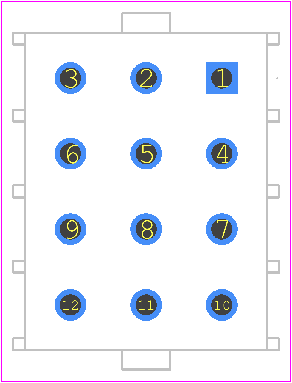 350836-1 - TE Connectivity PCB footprint - Other - Other - 350836-1-2