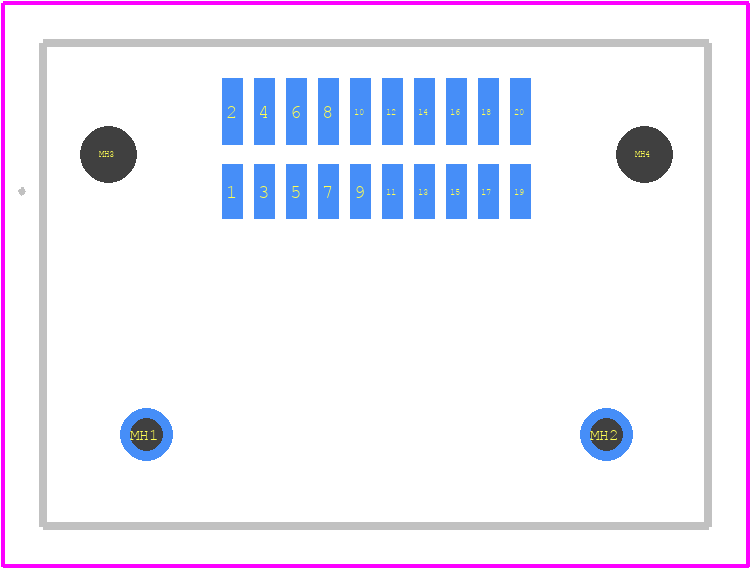 HSEC8-110-01-L-RA - SAMTEC PCB footprint - Other - Other - HSEC8-110-01-L-RA-1