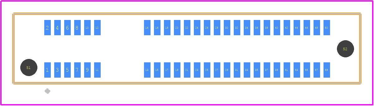 HSEC8-125-01-S-DV-A - SAMTEC PCB footprint - Other - Other - HSEC8-125-01-S-DV-A-2