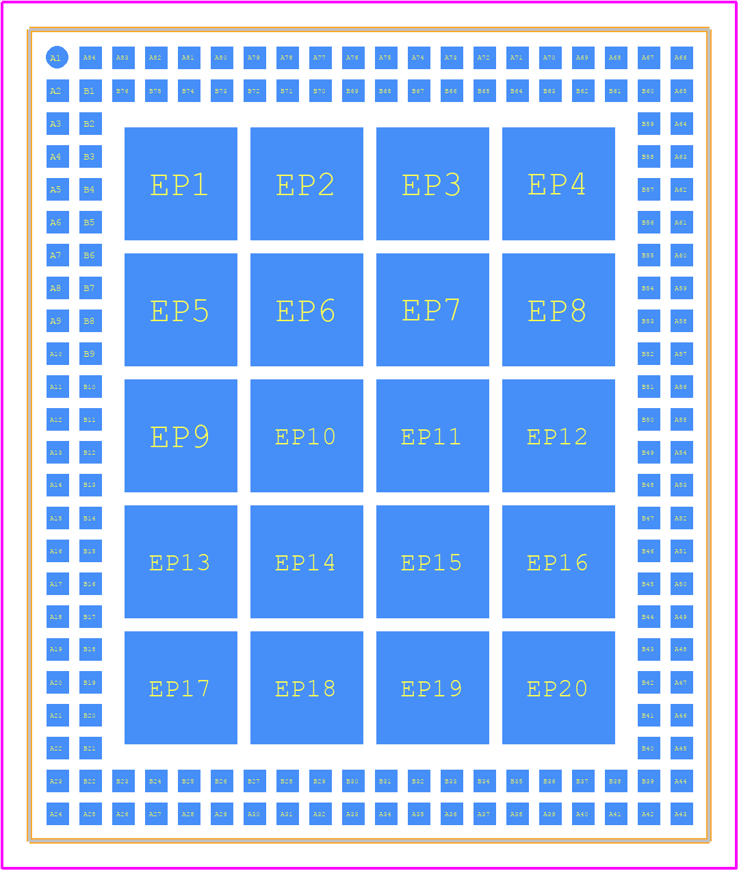 VERA-P174 - u-blox PCB footprint - Other - Other - LCC160-1