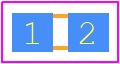 RNCP0603FTD1K00 - Stackpole Electronics, Inc. PCB footprint - Resistor Chip - Resistor Chip - RNCP0603