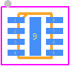 LD56100DPU30R - STMicroelectronics PCB footprint - Small Outline No-lead - Small Outline No-lead - dfn8-ren1