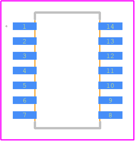 767143392GP - CTS PCB footprint - Other - Other - 14-SOIC