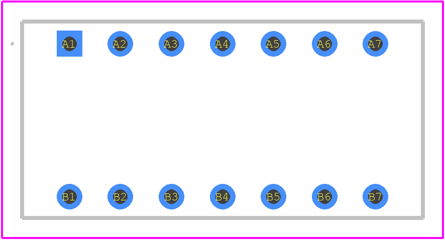 208-7 - CTS PCB footprint - Other - Other - 208-7-3