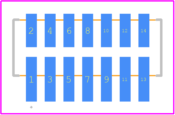 87437-0773 - Molex PCB footprint - Other - Other - 87437-0773-2