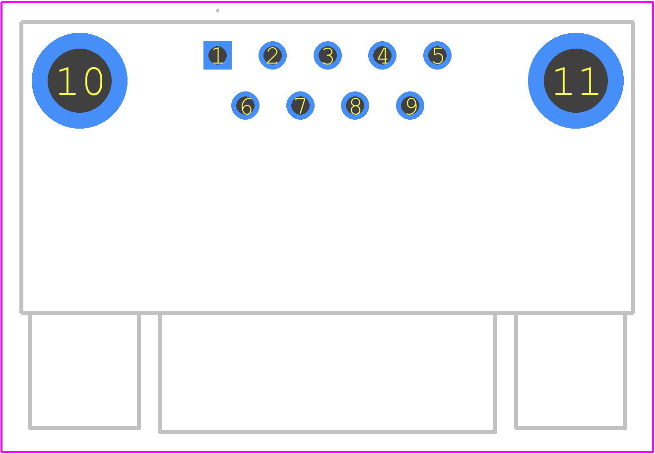 2301843-2 - TE Connectivity PCB footprint - Other - Other - 2301843-2-2