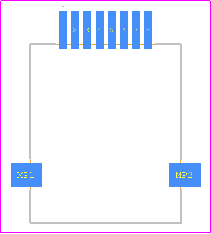 1433890000 - Weidmüller PCB footprint - Other - Other - 1433890000-2