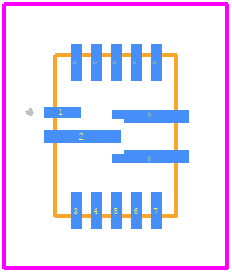 MP8861GL-P - Monolithic Power Systems (MPS) PCB footprint - Other - Other - QFN-14 (3mmx4mm)