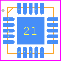 TPS7A5201WQRTKRQ1 - Texas Instruments PCB footprint - Quad Flat No-Lead - Quad Flat No-Lead - RTK (S-PVQFN-N20)