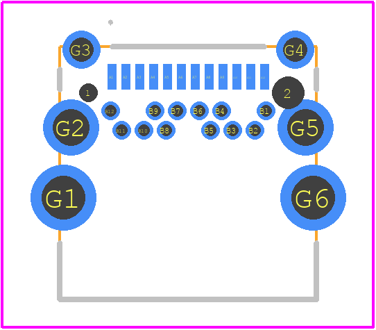 2338792-1 - TE Connectivity PCB footprint - Other - Other - 2338792-1-2