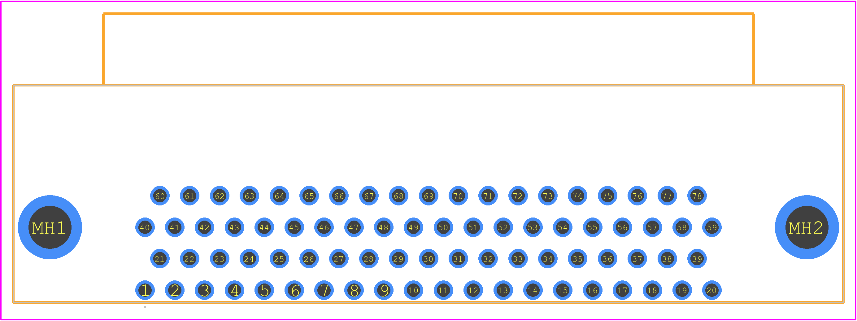 09565525613 - HARTING PCB footprint - Other - Other - 09565525613-2