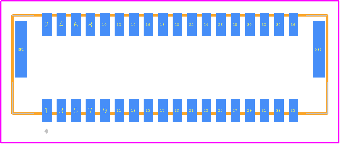 505448-3691 - Molex PCB footprint - Other - Other - 505448-3691-3