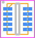 ADG5401FBCPZ-RL7 - Analog Devices PCB footprint - Small Outline No-lead - Small Outline No-lead - 10-WFDFN Exposed Pad, CSP