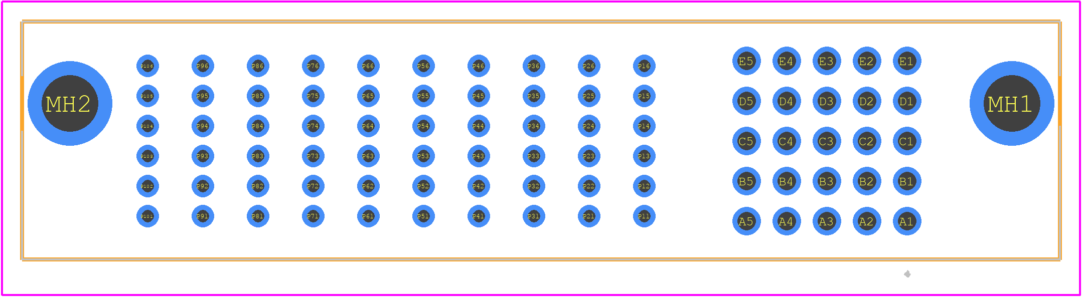 10121382-R10253SLF - Amphenol PCB footprint - Other - Other - 10121382-R10253SLF-3