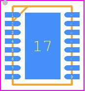 LTC2380IDE-24#PBF - Analog Devices PCB footprint - Small Outline No-lead - Small Outline No-lead - 16-Lead Plastic DFN (4mm × 3mm)