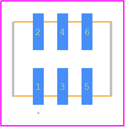 2373376-6 - TE Connectivity PCB footprint - Other - Other - 2373376-6-1