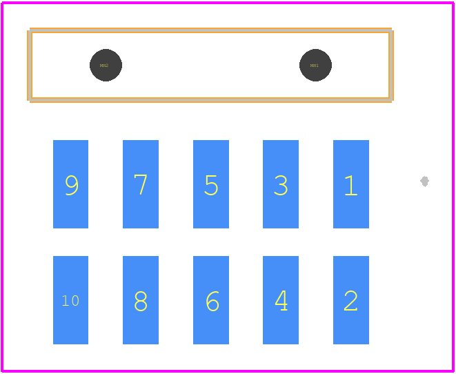 TSM-105-01-L-DH-SL - SAMTEC PCB footprint - Other - Other - TSM-105-01-L-DH-SL-4