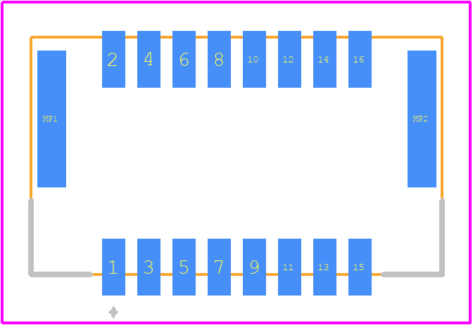 505448-1691 - Molex PCB footprint - Other - Other - 505448-1691-1