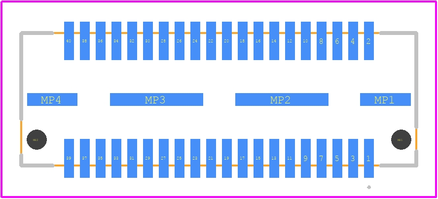 1658018-1 - TE Connectivity PCB footprint - Other - Other - 1658018-1-2