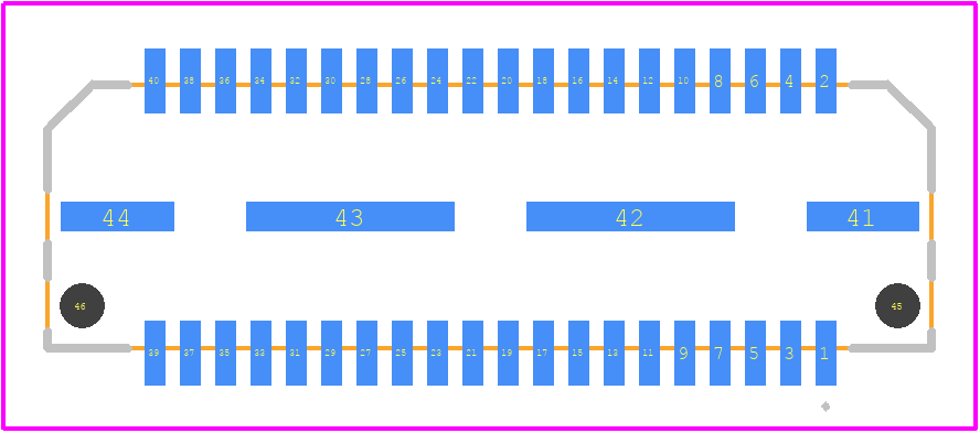 1658015-1 - TE Connectivity PCB footprint - Other - Other - 1658015-1-1