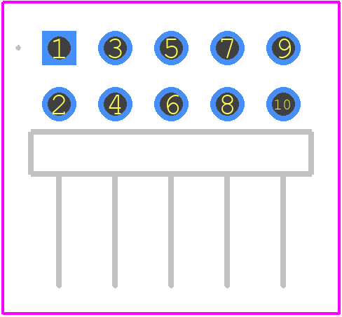 2842164-5 - TE Connectivity PCB footprint - Other - Other - 2842164-5-3