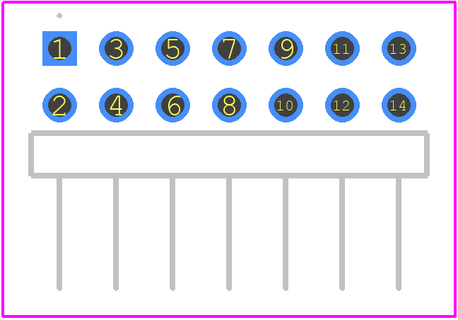2842156-7 - TE Connectivity PCB footprint - Other - Other - 2842156-7-4