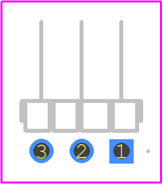 2842124-3 - TE Connectivity PCB footprint - Other - Other - 2842124-3-4