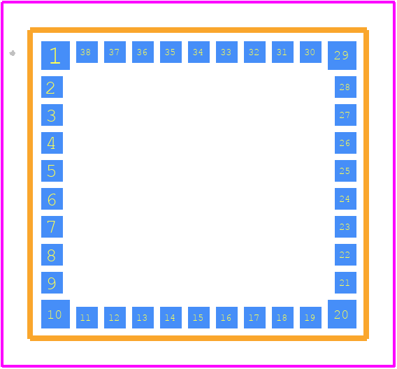 AMW007-1.3.0R - Silicon Labs PCB footprint - Other - Other - AMW007