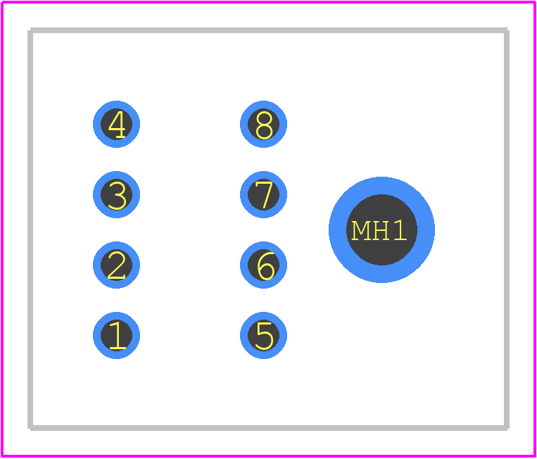 1565542-1 - TE Connectivity PCB footprint - Other - Other - 1565542-1-1