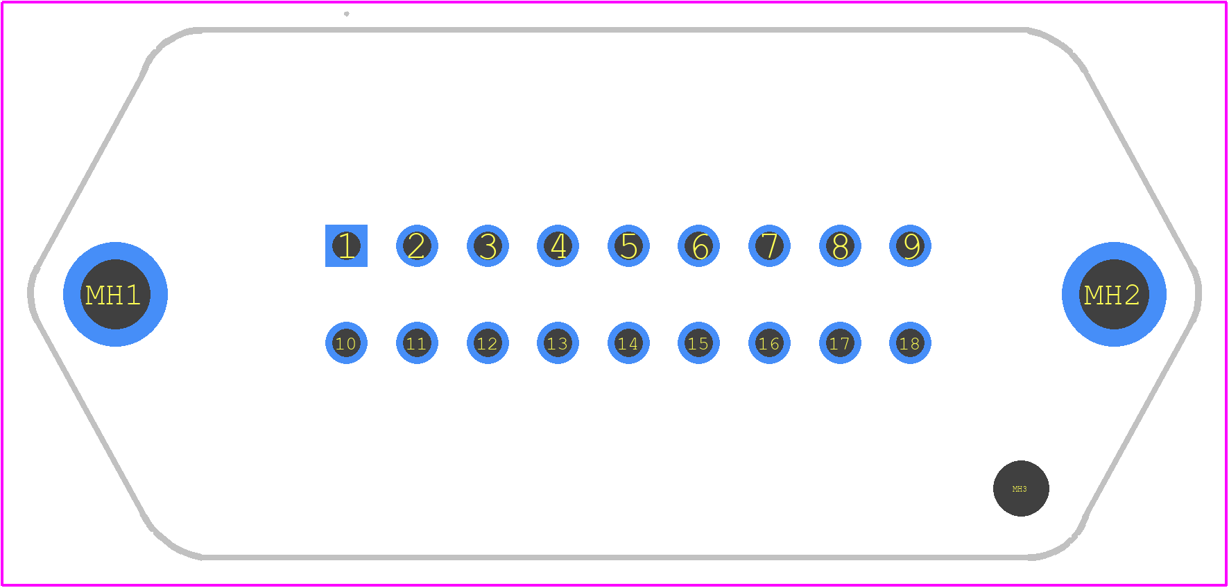 953466-1 - TE Connectivity PCB footprint - Other - Other - 953466-1-1