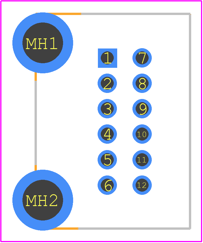 1473898-6 - TE Connectivity PCB footprint - Other - Other - 1473898-6