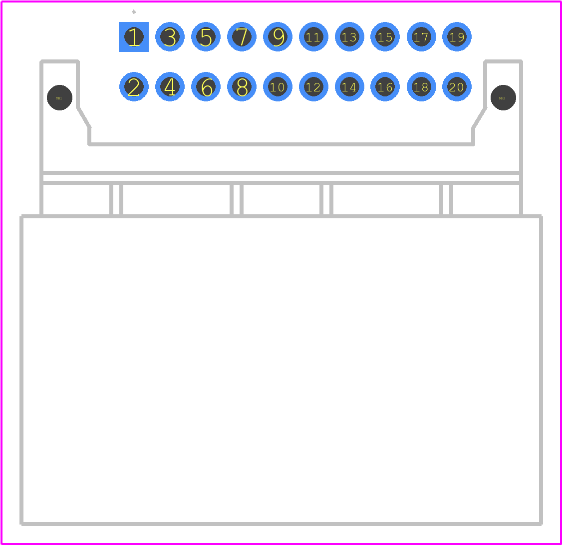 1-2208165-2 - TE Connectivity PCB footprint - Other - Other - 1-2208165-2-3