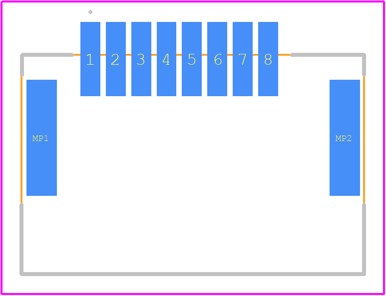 2323103-8 - TE Connectivity PCB footprint - Other - Other - 2323103-8-1