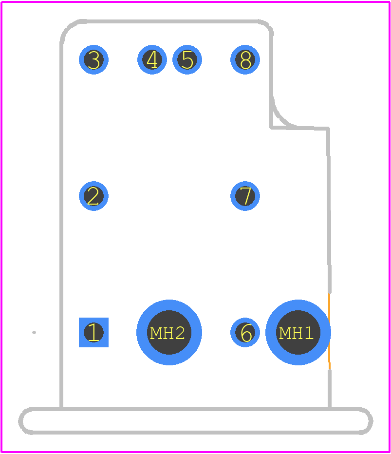 2304372-2 - TE Connectivity PCB footprint - Other - Other - 2304372-2-4
