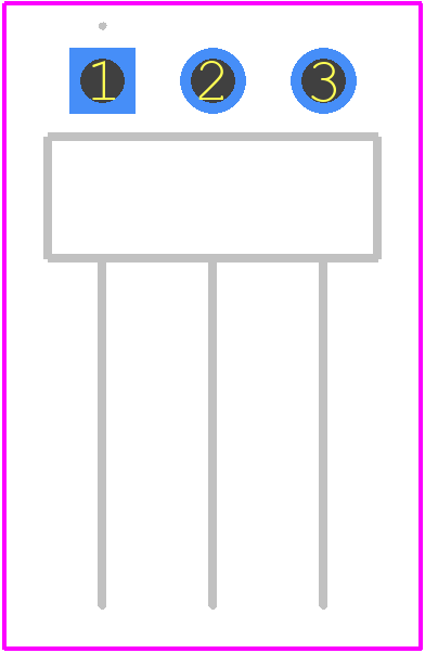 826951-3 - TE Connectivity PCB footprint - Other - Other - 826951-3-1