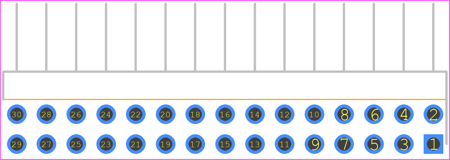 1-103149-5 - TE Connectivity PCB footprint - Header, Unshrouded - Right Angle PTH Pin - Header, Unshrouded - Right Angle PTH Pin - 1-103149-5