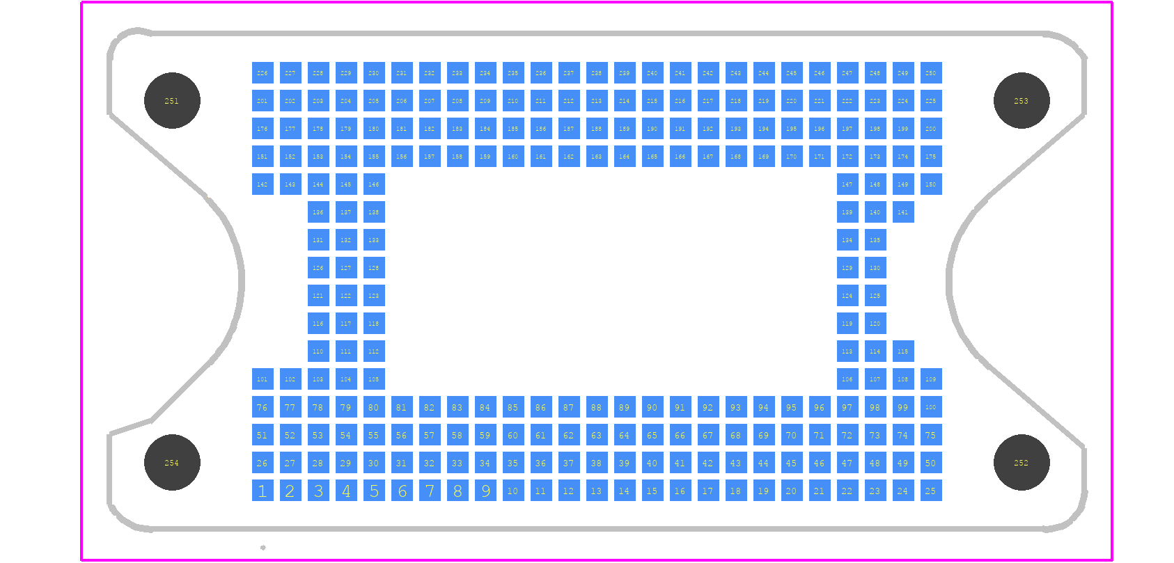 2350616-1 - TE Connectivity PCB footprint - Other - Other - 2350616-1-3