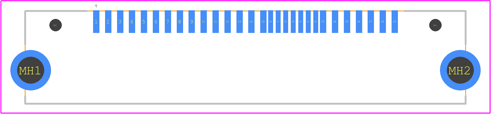 1735610-1 - TE Connectivity PCB footprint - Other - Other - 1735610-1-3