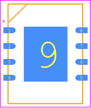 FS35ND01G-S1Y2QWFI000 - Foresee PCB footprint - Small Outline No-lead - Small Outline No-lead - WSON8 (8x6mm)