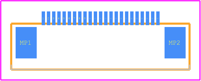 F0501-T-23-20T-R - XFCN PCB footprint - Other - Other - F0501-T-23-20T-R-2