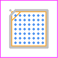 ICE40LP1K-CM49 - Lattice Semiconductor PCB footprint - BGA - BGA - 49-Pin UCBGA_2021