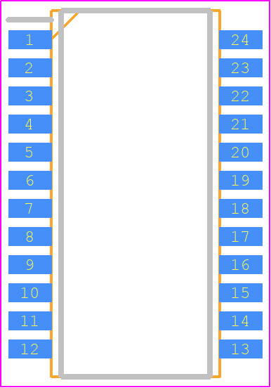 MBI5026GF - Macroblock PCB footprint - Small Outline Packages - Small Outline Packages - MBI5026GF