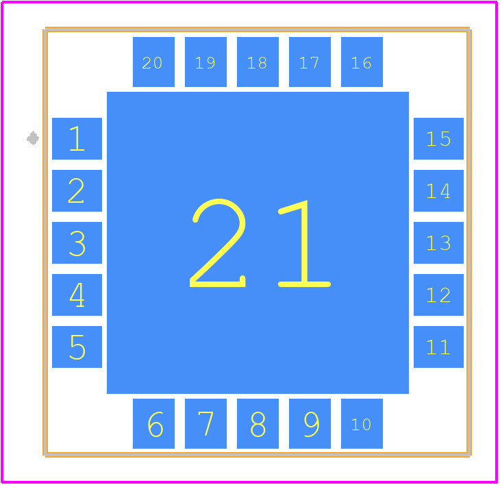 SAM-M8Q-0-10 - u-blox PCB footprint - Other - Other - SAM-M8Q-0-10