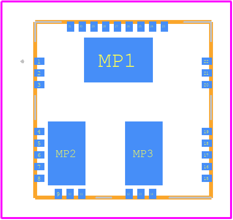 MASTERGAN1 - STMicroelectronics PCB footprint - Other - Other - MASTERGAN1-4