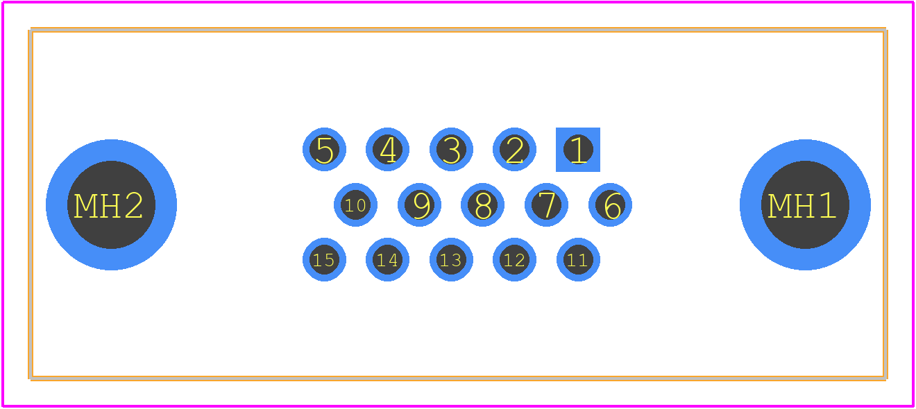 09561515513 - HARTING PCB footprint - Other - Other - 09561515513-1