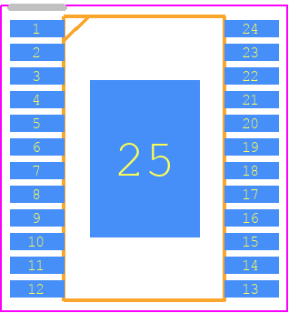 ISL1539AIVEZ - Renesas Electronics PCB footprint - Small Outline Packages - Small Outline Packages - htssop-24