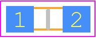 2512066017Y1 - Fair-Rite PCB footprint - Ferrite Bead Chip - Ferrite Bead Chip - 2512066017Y1