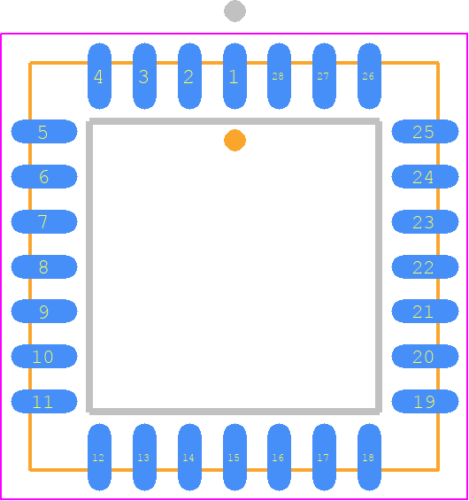 MC10E137FNR2G - Rochester Electronics PCB footprint - Plastic Leaded Chip Carrier - Plastic Leaded Chip Carrier - PLCC−28 FN SUFFIX PLASTIC PLCC PACKAGE CASE 776−02 ISSUE E