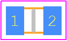 MCU08050D9100BP500 - Vishay PCB footprint - Resistor Chip - Resistor Chip - MCU0805-2022